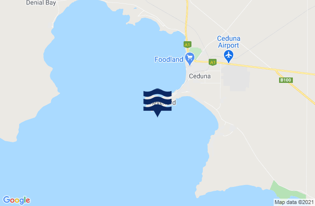 Mapa de mareas Thevenard, Australia
