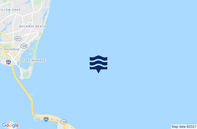 Mapa de mareas Thimble Shoal Channel (west end), United States
