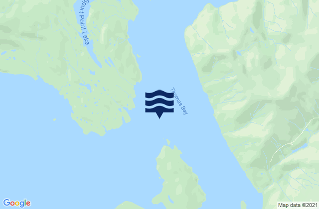 Mapa de mareas Thomas Bay, United States