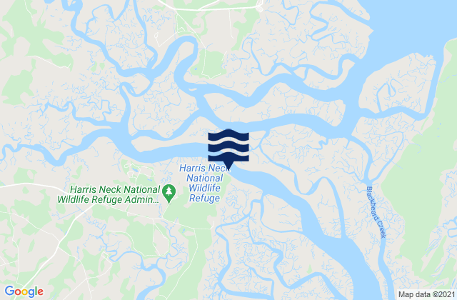 Mapa de mareas Thomas Landing (S. Newport River), United States