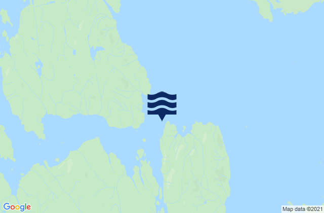 Mapa de mareas Thorne Island, United States