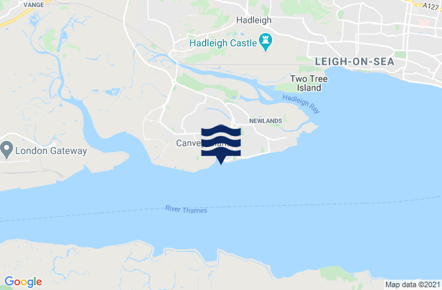 Mapa de mareas Thorney Bay Beach, United Kingdom