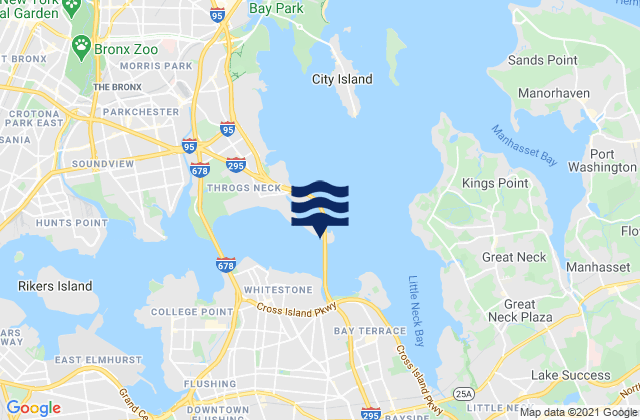 Mapa de mareas Throgs Neck (Bronx), United States