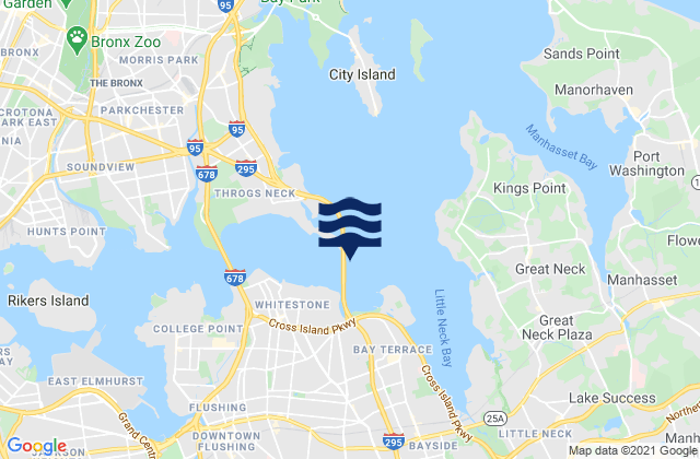 Mapa de mareas Throgs Neck 0.2 mile S of (Willets Point), United States