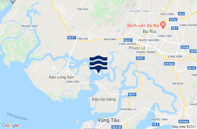 Mapa de mareas Thành Phố Bà Rịa, Vietnam
