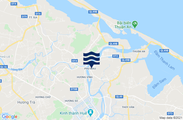 Mapa de mareas Thành Phố Huế, Vietnam