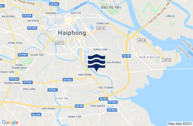 Mapa de mareas Thành Phố Hải Phòng, Vietnam