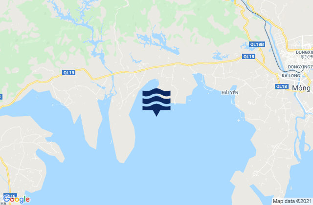 Mapa de mareas Thành Phố Móng Cái, Vietnam