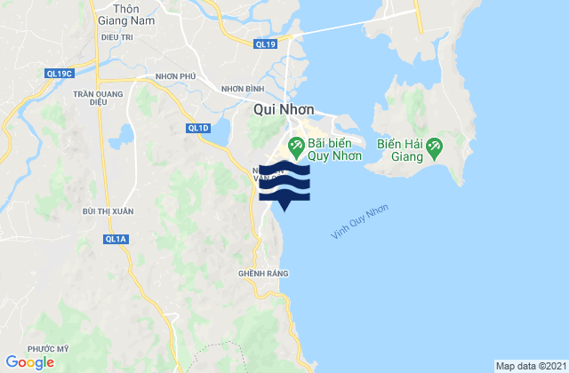 Mapa de mareas Thành Phố Quy Nhơn, Vietnam