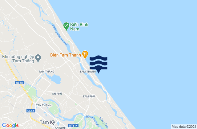 Mapa de mareas Thành Phố Tam Kỳ, Vietnam