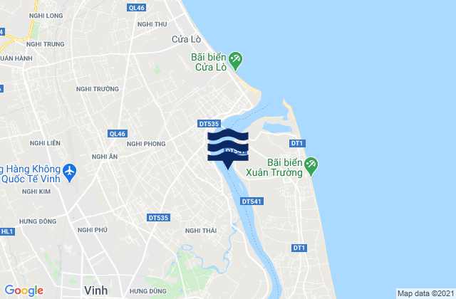 Mapa de mareas Thành Phố Vinh, Vietnam