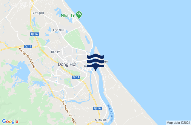 Mapa de mareas Thành Phố Đồng Hới, Vietnam