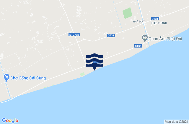 Mapa de mareas Thị Trấn Hòa Bình, Vietnam