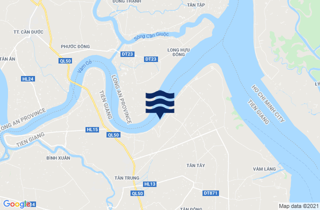 Mapa de mareas Thị Xã Gò Công, Vietnam