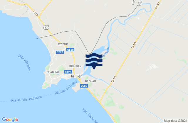 Mapa de mareas Thị Xã Hà Tiên, Vietnam