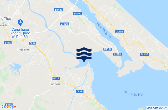 Mapa de mareas Thị Xã Hương Thủy, Vietnam