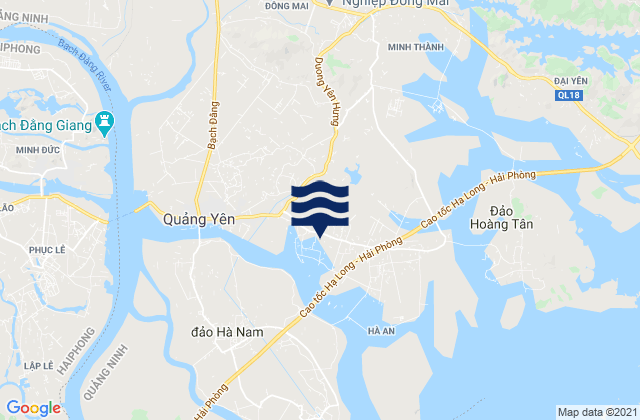 Mapa de mareas Thị Xã Quảng Yên, Vietnam