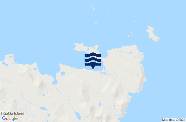 Mapa de mareas Tigalda Bay Tigalda Island, United States