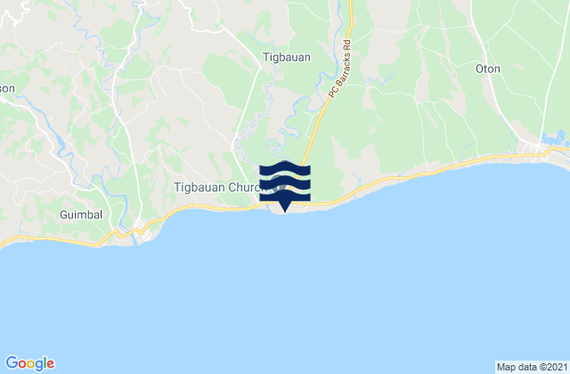 Mapa de mareas Tigbauan, Philippines