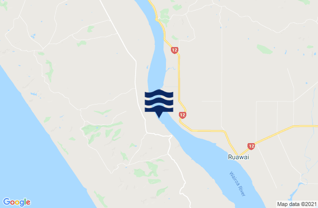 Mapa de mareas Tikinui, New Zealand