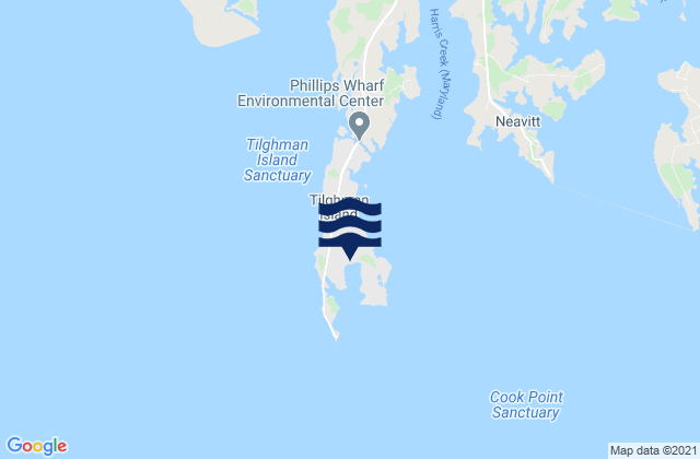 Mapa de mareas Tilghman Island, United States