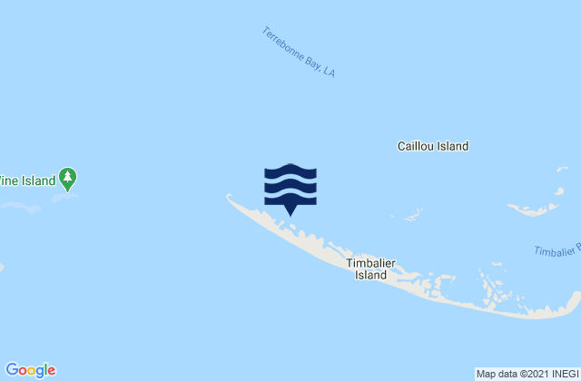 Mapa de mareas Timbalier Island Timbalier Bay, United States