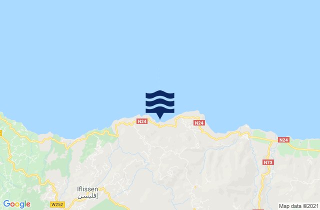 Mapa de mareas Timizart, Algeria