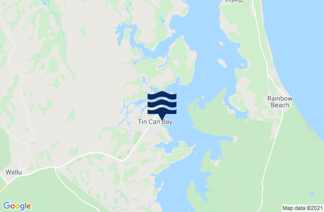 Mapa de mareas Tin Can Bay, Australia
