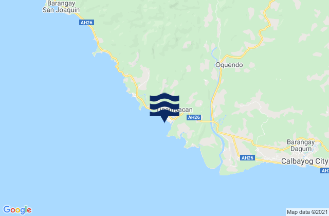 Mapa de mareas Tinambacan, Philippines