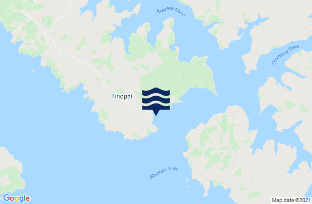 Mapa de mareas Tinopai, New Zealand