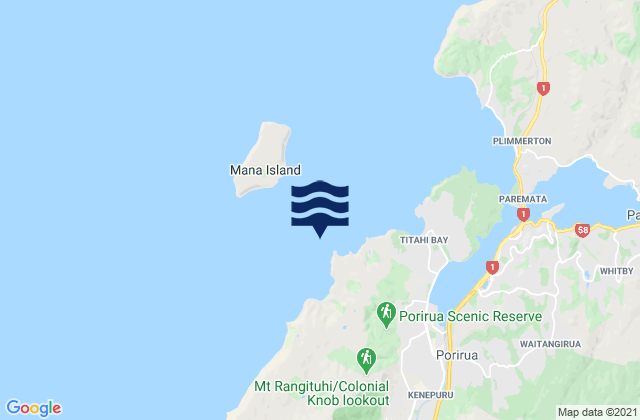 Mapa de mareas Tirau Bay, New Zealand