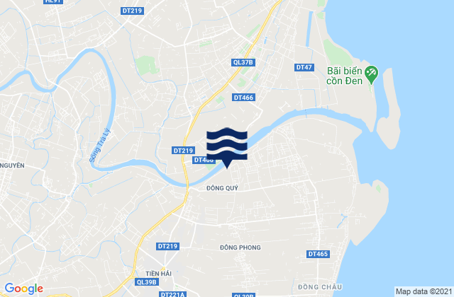 Mapa de mareas Tiền Hải, Vietnam