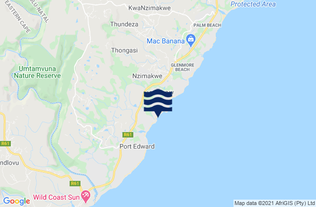 Mapa de mareas To Strand, South Africa