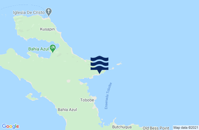 Mapa de mareas Tobobe, Panama