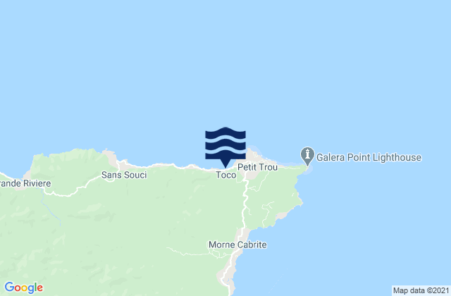 Mapa de mareas Toco, Trinidad and Tobago