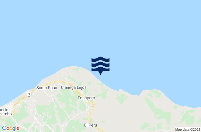 Mapa de mareas Tocópero, Venezuela