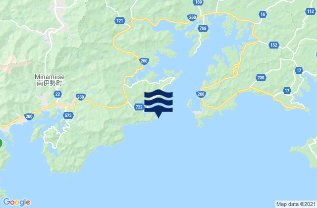 Mapa de mareas Todomarino-hana, Japan