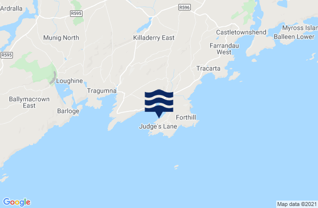 Mapa de mareas Toe Head, Ireland