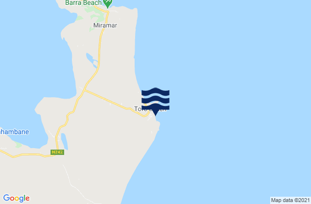 Mapa de mareas Tofinho, Mozambique
