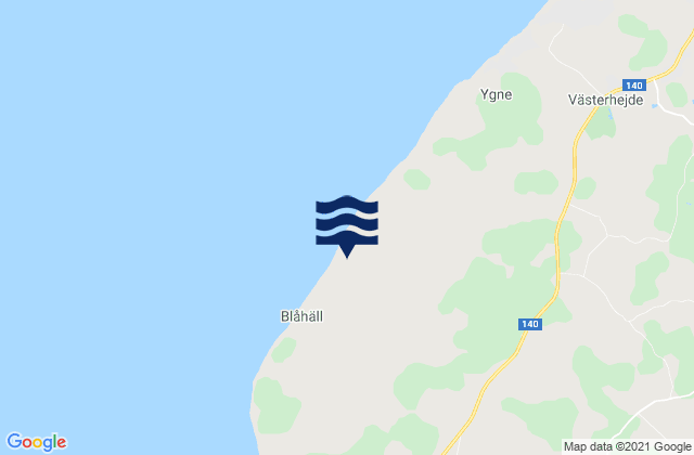 Mapa de mareas Tofta, Sweden
