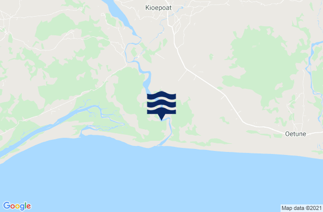 Mapa de mareas Toifeu, Indonesia