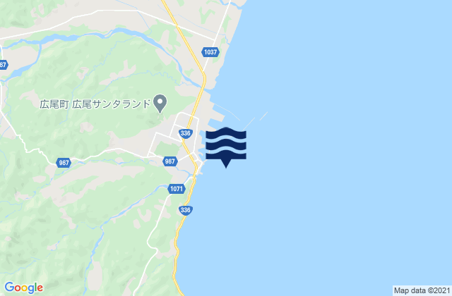 Mapa de mareas Tokati, Japan