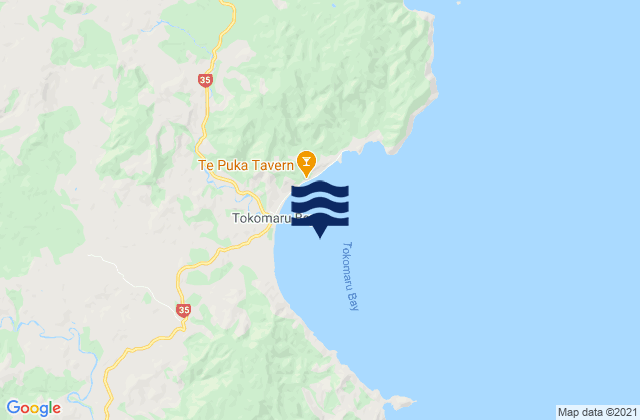 Mapa de mareas Tokomaru Bay, New Zealand