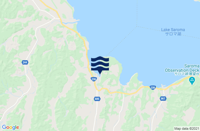 Mapa de mareas Tokoro-gun, Japan