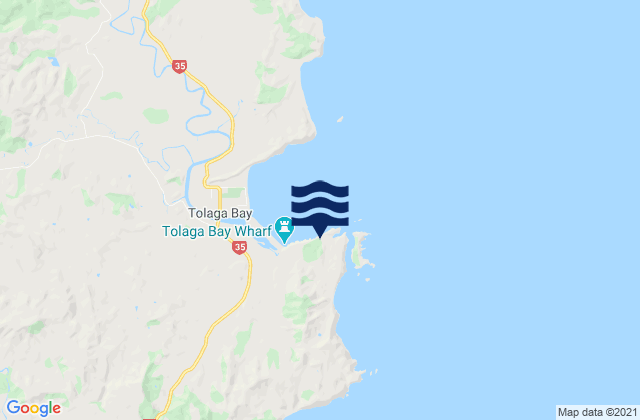 Mapa de mareas Tolaga Bay - Cooks Cove, New Zealand
