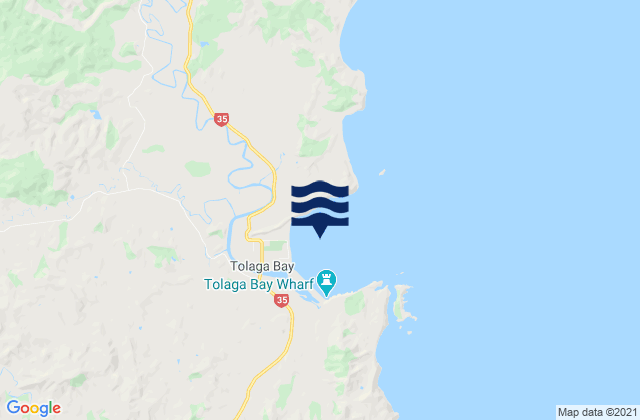 Mapa de mareas Tolaga Bay, New Zealand