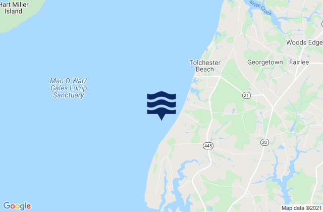 Mapa de mareas Tolchester Channel Buoy 22, United States