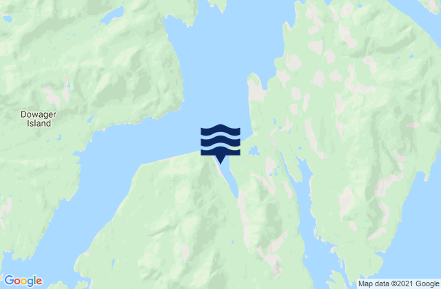 Mapa de mareas Tom Bay, Canada