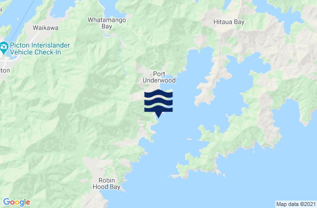 Mapa de mareas Tom Canes Bay, New Zealand