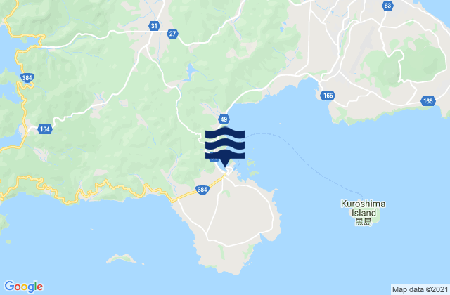 Mapa de mareas Tomiemachi, Japan